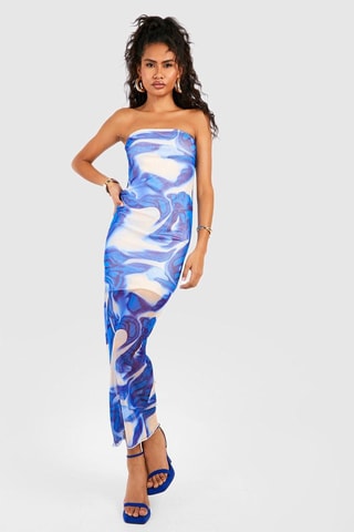 Robe bustier - Bleu