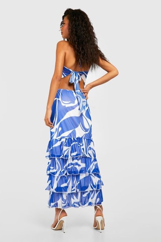 Robe longue - Bleu