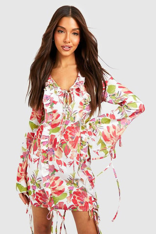 Robe volantée - Rose