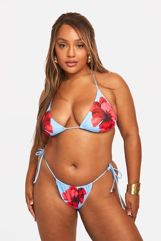 Maillot 2 pièces - Bleu et rouge