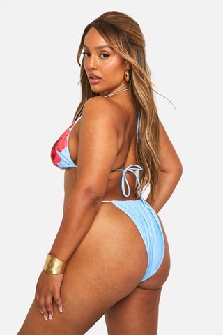Maillot 2 pièces - Bleu et rouge
