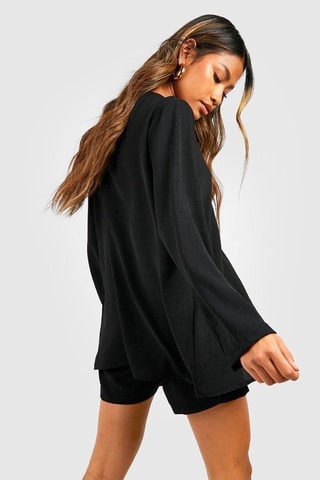 Chemisier relaxed et short - Noir