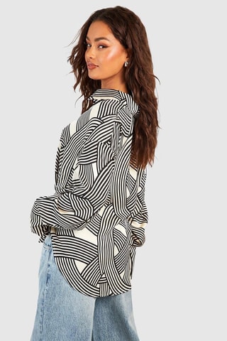 Chemise oversize - Blanc et noir