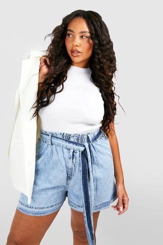 Short en jean - Bleu