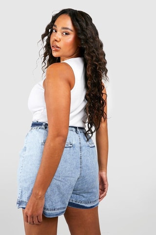 Short en jean - Bleu