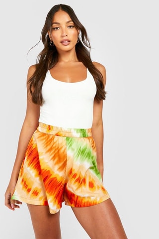 Short taille haute - Orange