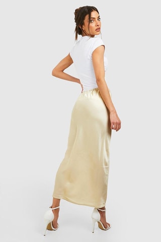 Jupe midi - Beige