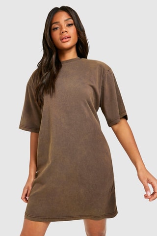 Robe t-shirt - Marron