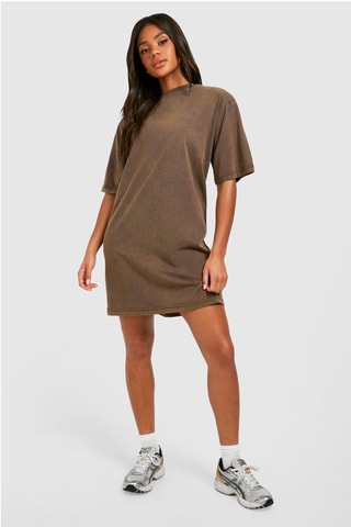 Robe t-shirt - Marron