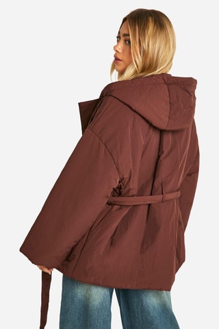 Gilet à capuche - Marron