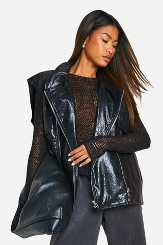 Gilet oversize - Noir