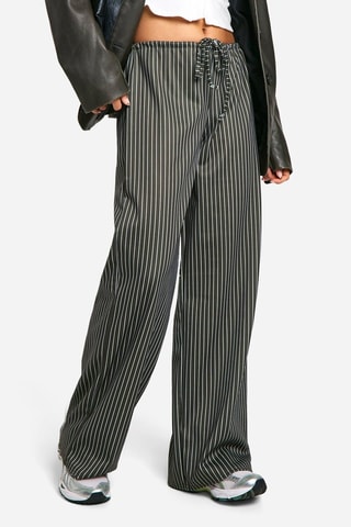 Pantalon wide legs - Kaki