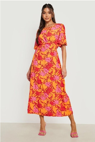 Robe midi - Orange