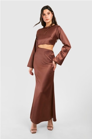 Robe longue - Marron