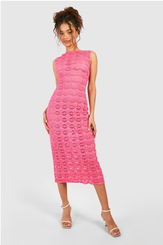 Robe midi - Rose