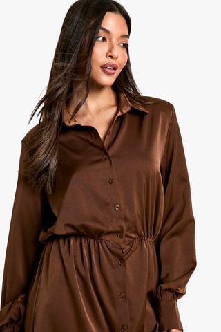 Robe chemise - Marron
