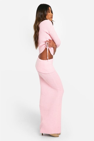 Top et jupe longue - Rose