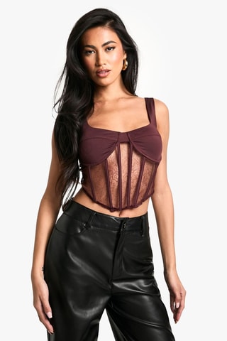 Crop top - Marron