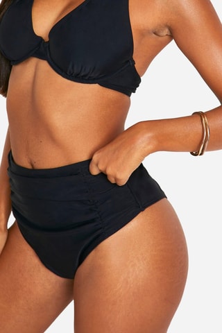 Bas de maillot taille haute - Noir