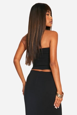 Crop top bustier - Noir