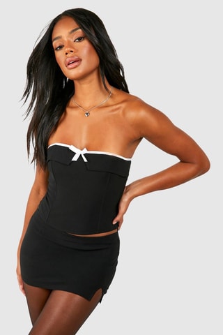 Top bustier - Noir
