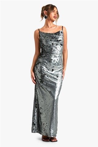 Robe longue - Argenté