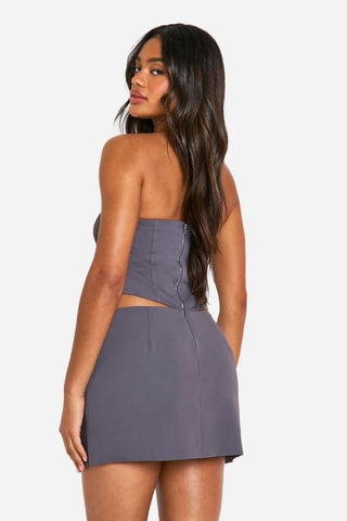Top bustier - Gris