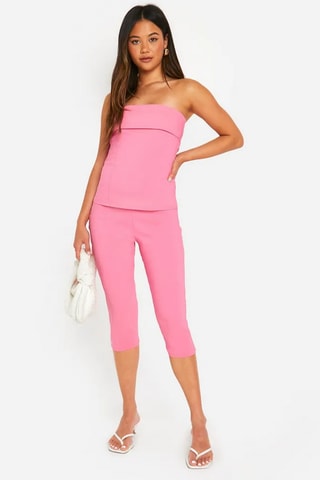 Top bustier et pantacourt - Rose