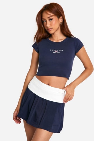 Jupe patineuse - Bleu marine