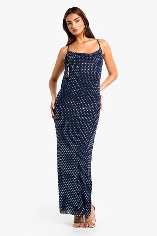 Robe longue - Bleu marine