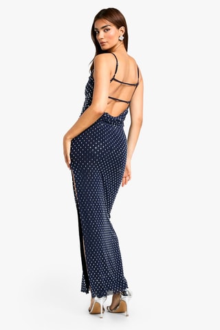 Robe longue - Bleu marine