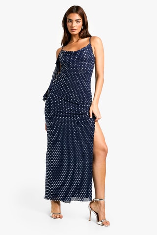 Robe longue - Bleu marine