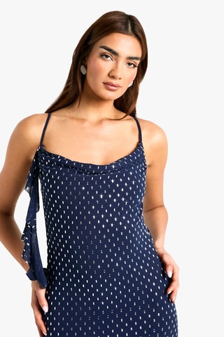 Robe longue - Bleu marine