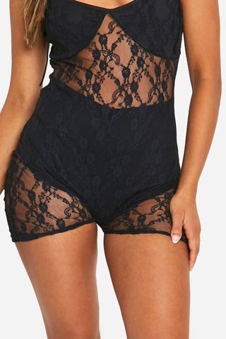 Shorty taille haute - Noir