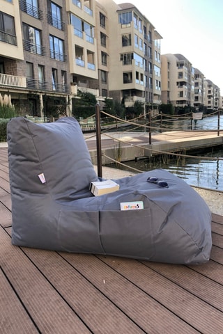 Pouf Daybed - Gris