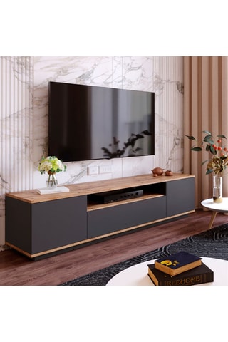 Meuble TV 3 tiroirs - 180 x 44,6 x 44,5 cm