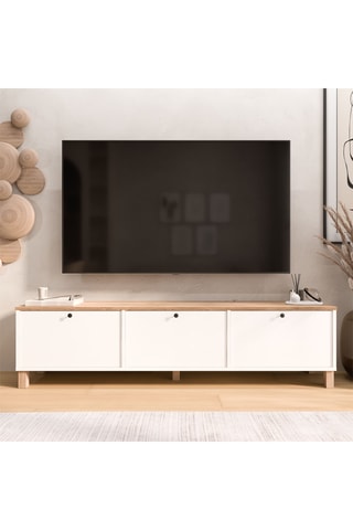Meuble TV 3 portes - 180 x 32 x 45,6 cm