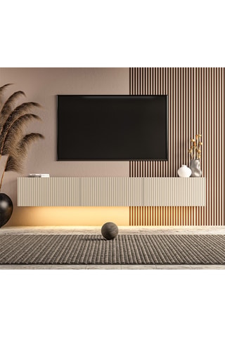 Meuble TV 3 portes - 180 x 31,4 x 28,6 cm