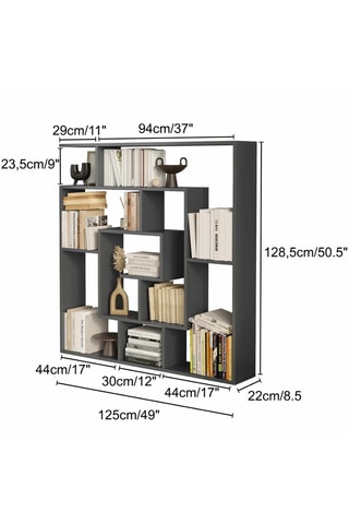Bibliothèque - 128,5 x 125 x 22 cm