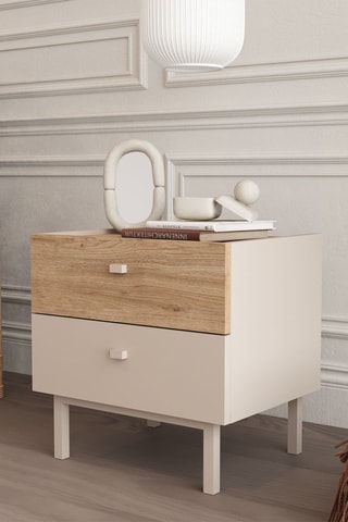 Commode 2 tiroirs - 47 x 47,9 x 36,8 cm