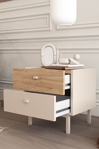 Commode 2 tiroirs - 47 x 47,9 x 36,8 cm