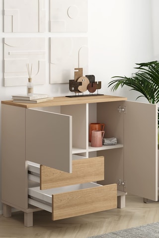 Buffet 2 portes - 82,4 x 87,2 x 35 cm