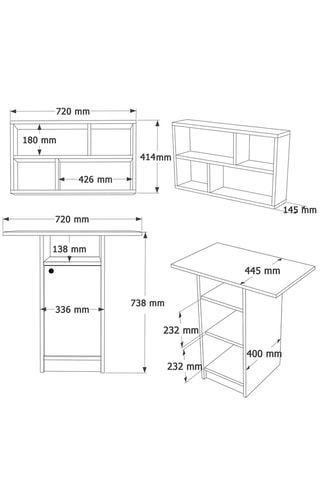 Table à manger et étagère