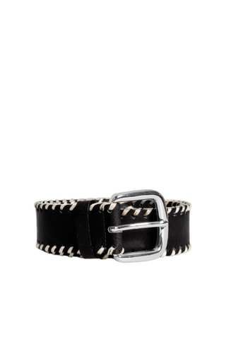 Ceinture en cuir - Noir - Vila