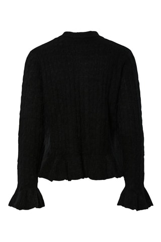 Gilet en laine et alpaga - Noir - Yas