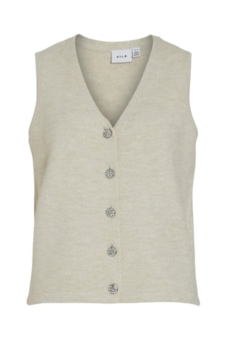 Gilet sans manches - Gris clair chiné - Vila