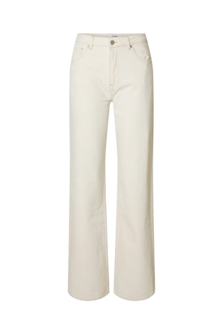 Jean en coton biologique - Blanc - Selected Women