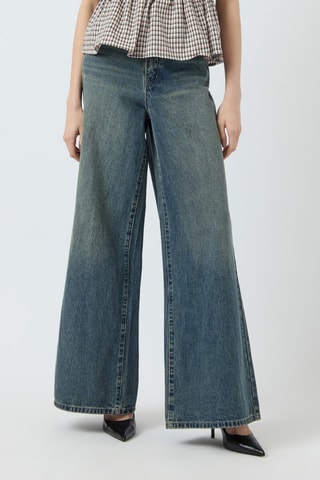 Jean en coton biologique - Bleu marine - Yas