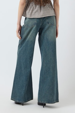 Jean en coton biologique - Bleu marine - Yas