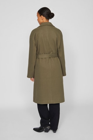 Manteau en coton biologique - Vert olive - Vila